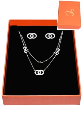 Coffret infini parure bijoux collection hervé aliex Argent