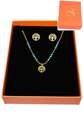Coffret arbre de la vie parure bijoux collection hervé aliex Or