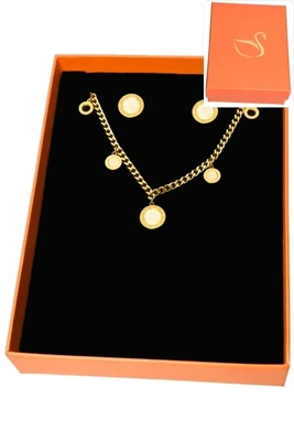 Coffret chiffre romain parure bijoux collection hervé aliex Or