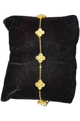 Bracelet fleur Or