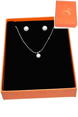 Coffret perle  parure bijoux collection hervé aliex Argent