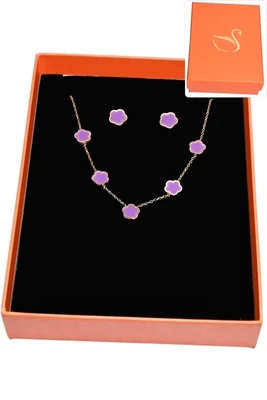 Coffret fleur parure bijoux collection hervé aliex Or