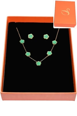 Coffret fleur parure bijoux collection hervé aliex Or