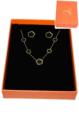 Coffret fleur parure bijoux collection hervé aliex Or