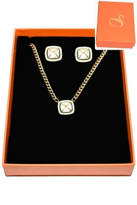 Coffret pyramide parure bijoux collection privé aliex Or