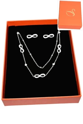 Coffret infini parure bijoux collection hervé aliex Argent