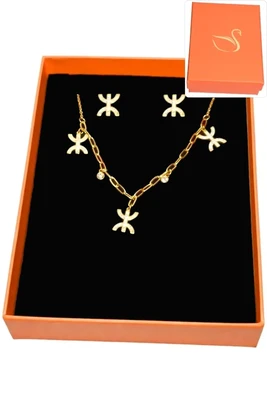 Coffret yaz fatma  parure bijoux collection hervé aliex Or