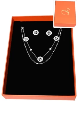 Coffret arbre de la vie parure bijoux collection hervé aliex Argent