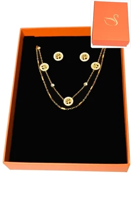 Coffret arbre de la vie parure bijoux collection hervé aliex Or