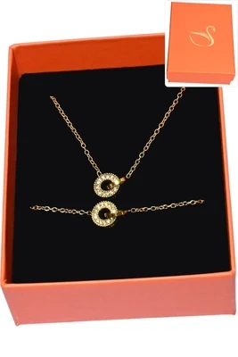 Coffret cercle parure bijoux collection hervé aliex Or