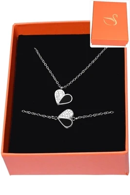 Coffret coeur parure bijoux collection hervé aliex Or