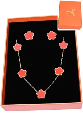 Coffret fleur parure bijoux collection hervé aliex Or