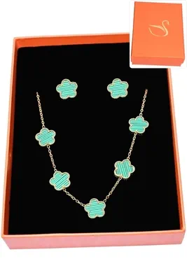 Coffret fleur parure bijoux collection hervé aliex Or