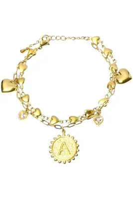 Bracelet breloque Or