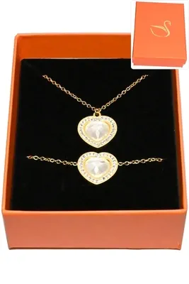 Coffret coeur parure bijoux collection hervé aliex Or