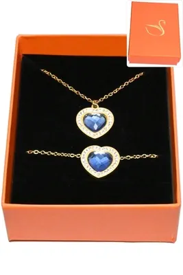 Coffret coeur parure bijoux collection hervé aliex Or