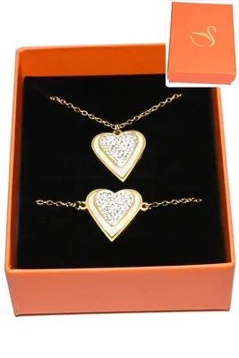 Coffret coeur parure bijoux collection hervé aliex Or 5390B6 