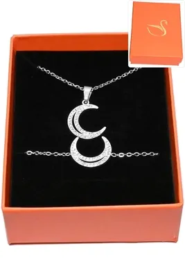 Coffret lune parure bijoux collection hervé aliex Argent