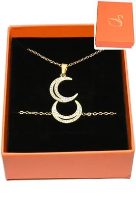 Coffret lune parure bijoux collection hervé aliex Or