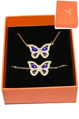 Coffret papillon parure bijoux collection hervé aliex Or