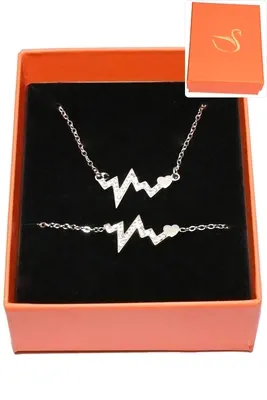 Coffret onde d'amour parure bijoux collection hervé aliex Argent