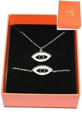 Coffret oeil de Fatma parure bijoux collection hervé aliex Argent