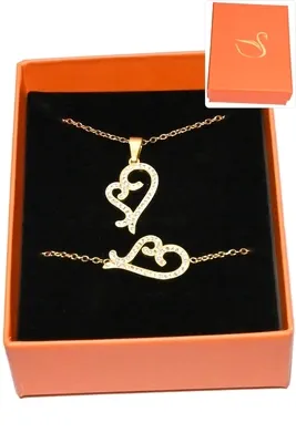 Coffret coeur parure bijoux collection hervé aliex Or