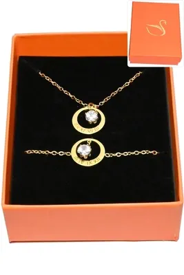 Coffret chiffre romain parure bijoux collection hervé aliex Or
