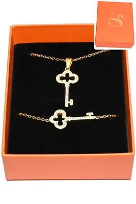 Coffret clé parure bijoux collection hervé aliex Or