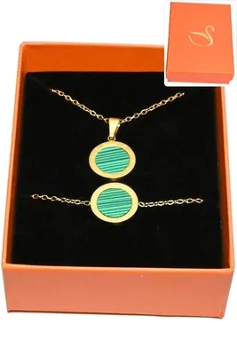 Coffret chiffre romain parure bijoux collection hervé aliex Or