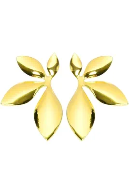 Boucle-d-oreille fleuille Or