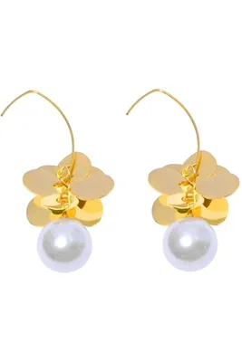 Boucle-d-oreille perle Or