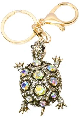 porte-cle tortue Or 81A81C 