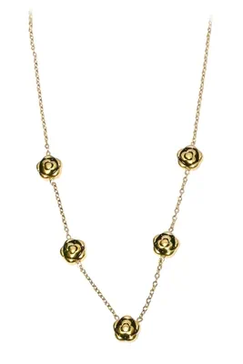 Collier breloque fleur Or 96FF64 