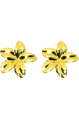 Boucle-d-oreille fleur Or