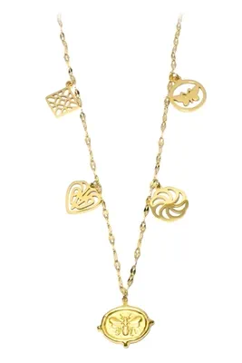 Collier breloque abeille Or E918BA 