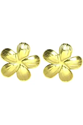Boucle-d-oreille fleur Or