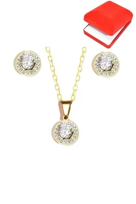 Coffret rouge cadeaux diams Or