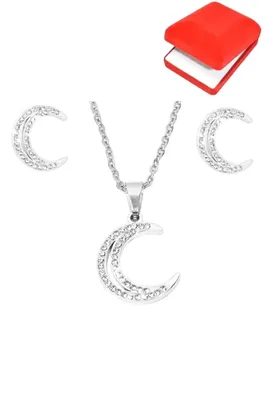 Coffret rouge cadeaux lune Argent