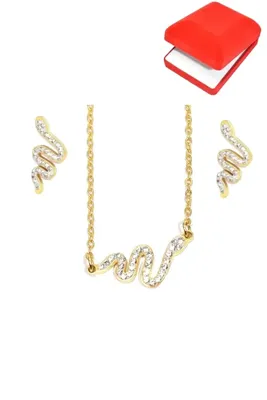 Coffret rouge cadeaux serpent Or