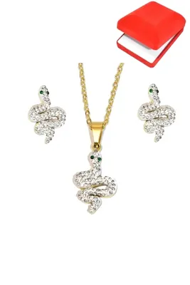 Coffret rouge cadeaux serpent Or