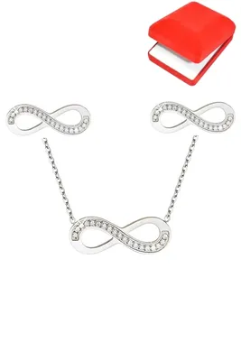 Coffret rouge cadeaux infini Argent