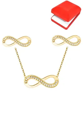 Coffret rouge cadeaux infini Or