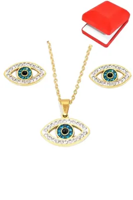 Coffret rouge cadeaux oeil de Fatma Or