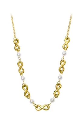 Collier infini perle Or