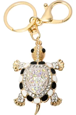 porte-cle tortue Or 523479