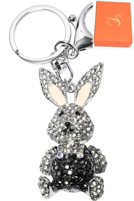 porte-cle lapin Argent 5692A1 