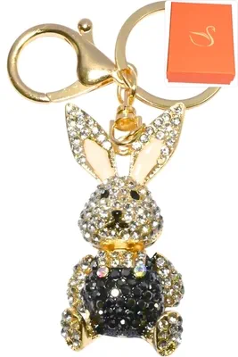 porte-cle lapin Or 5692A1 