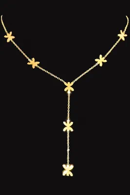 Collier en Y yaz Or
