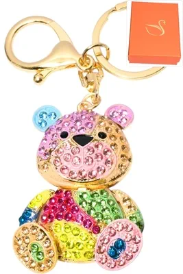 porte-cle ours Or 79E339 